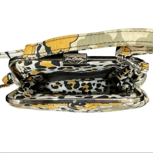 Vera Bradley Retired Go Wild Floral Animal Print Mini Frame Crossbody Bag - Picture 9 of 12